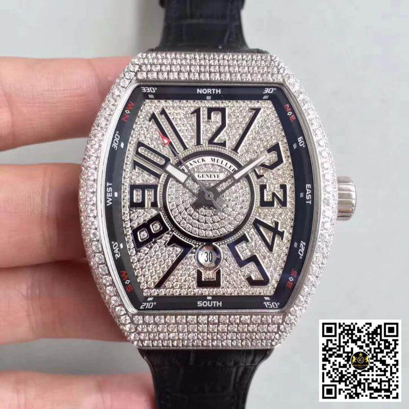 Đồng Hồ Franck Muller Super Fake V45 Full Diamond