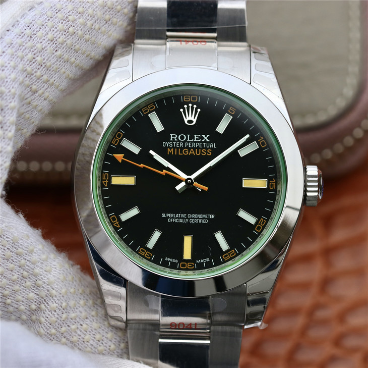 Đồng hồ Rolex Milgauss 116400 Super Fake Mặt số đen Vỏ Thép không gỉ - PHAN  GIA LUXURY